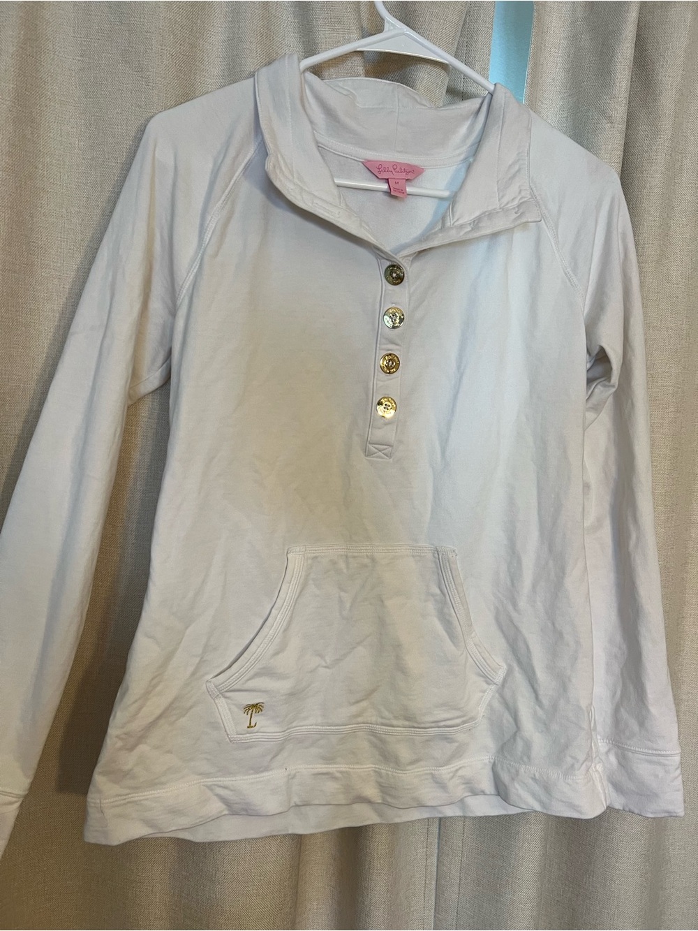 Lilly Pulitzer White Captain Pullover